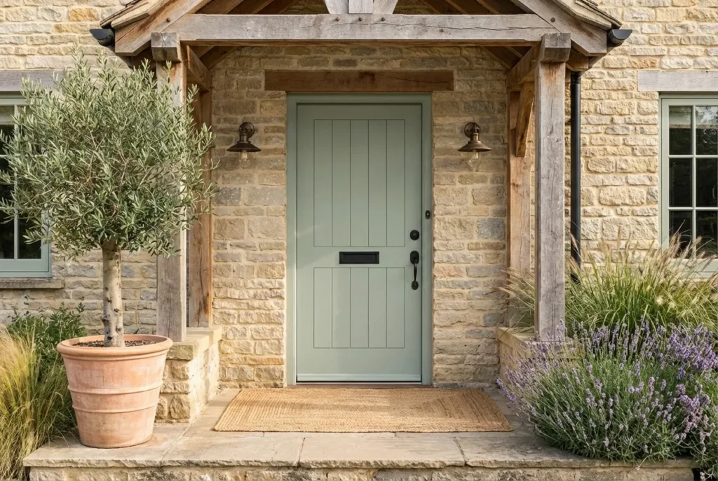 8.Country Style Wooden Door