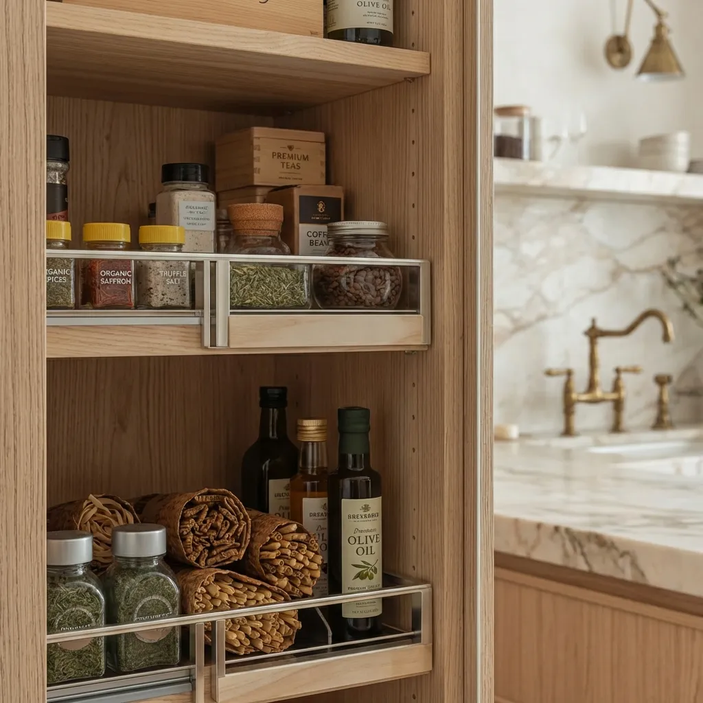 8，Melamine Pantry Cabinet