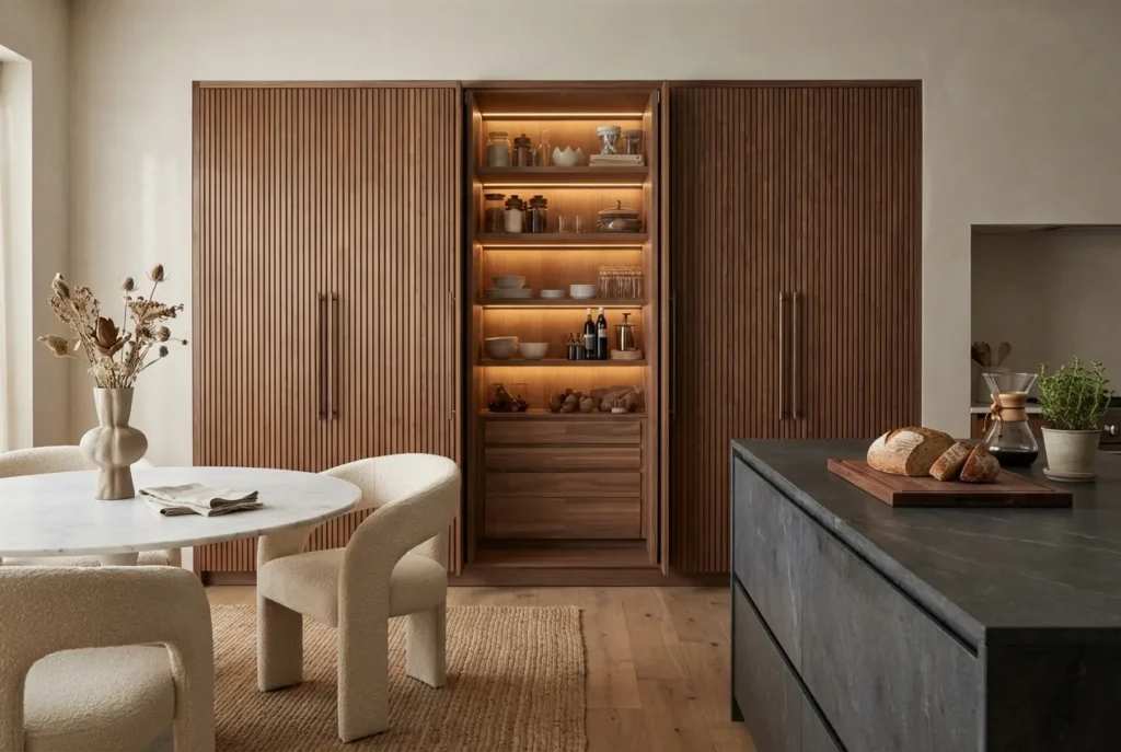 9.Wood Pantry Cabinet