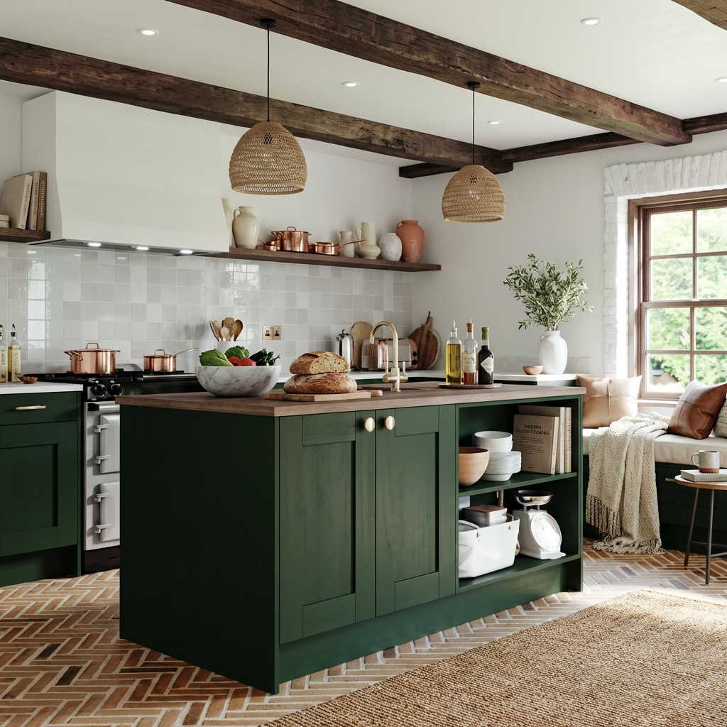 9 Dark Green Kitchen Cabinets 3.webp