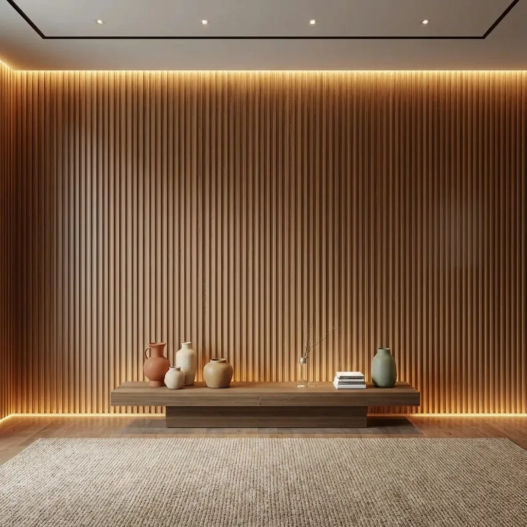 1.Wood Veneer Fluted Panels