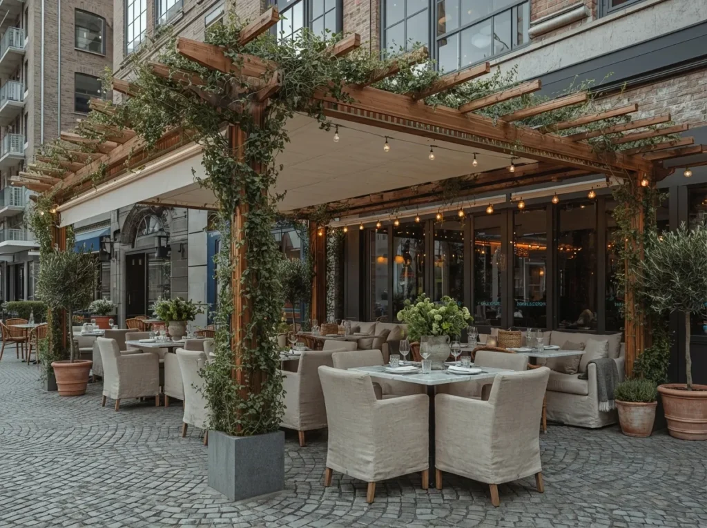 10.Cafe Terraces Pergola