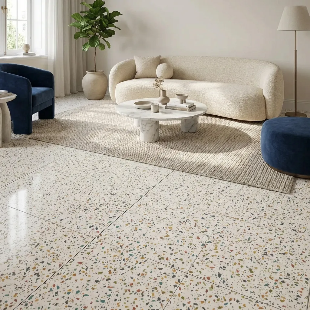 10.Colorful Terrazzo Tile