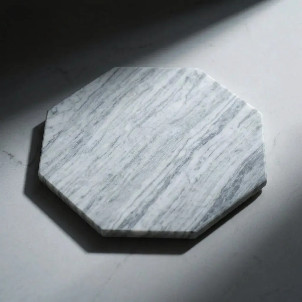 10.Wooden Grey Marble