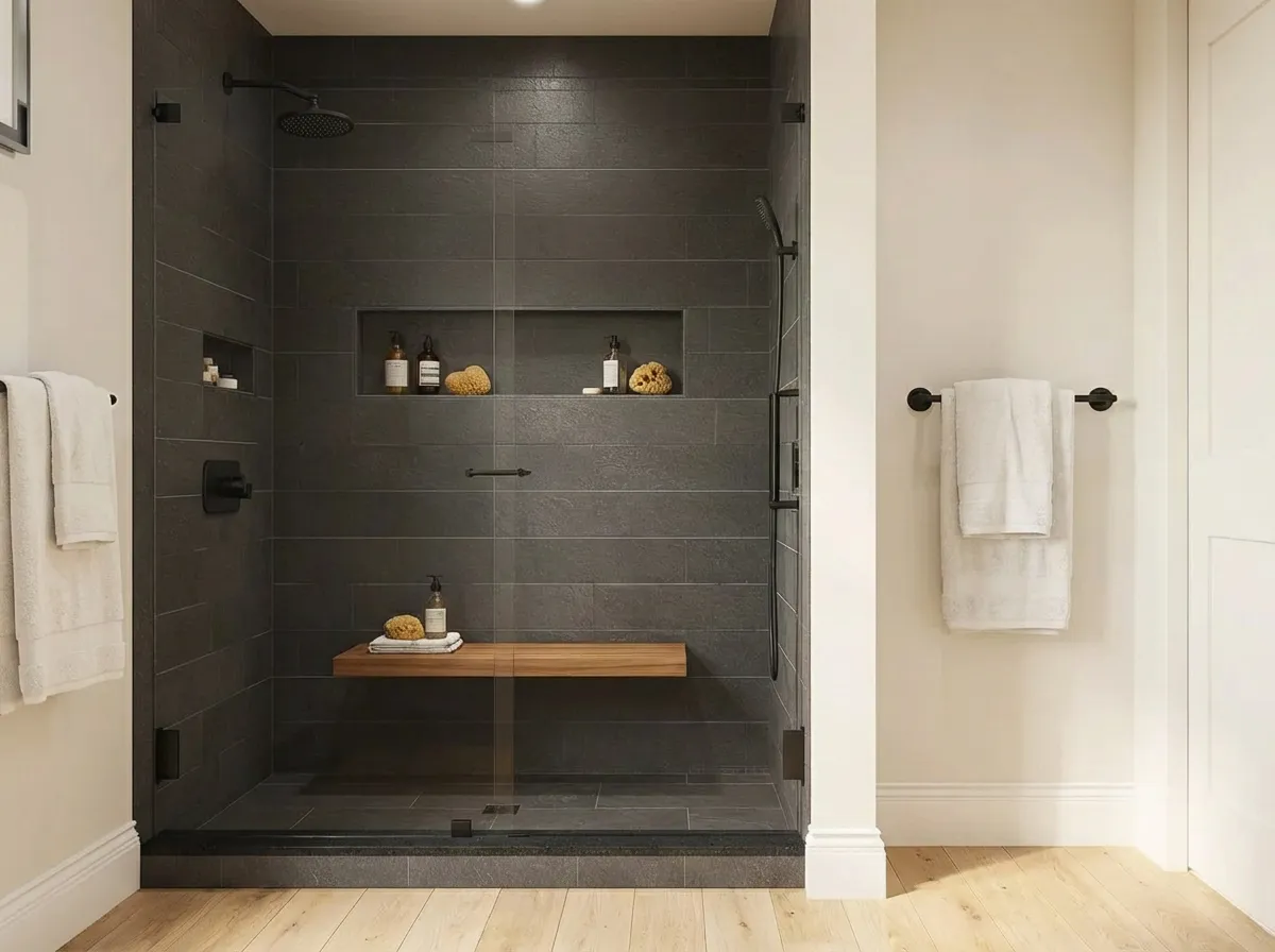 11.Bathroom Walls — slate tile