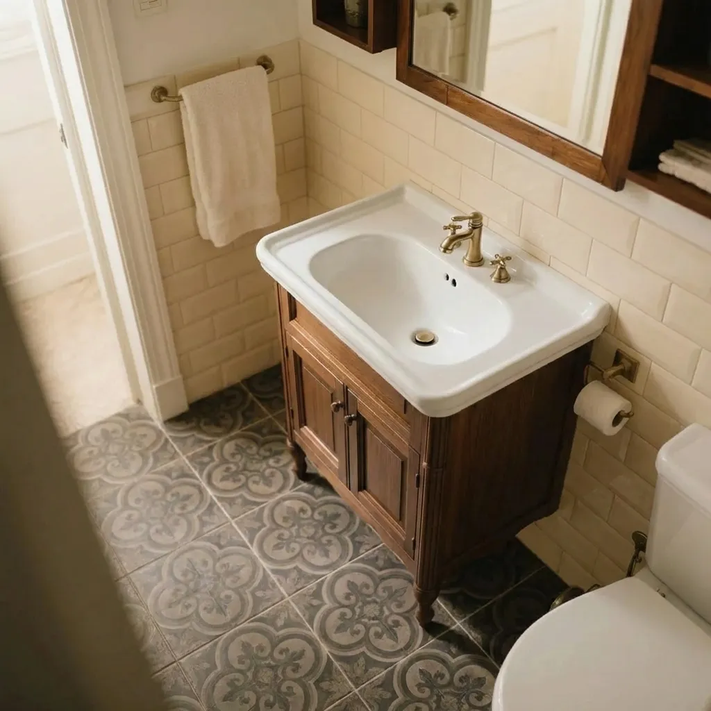 11.Classic Style Bathroom Basin
