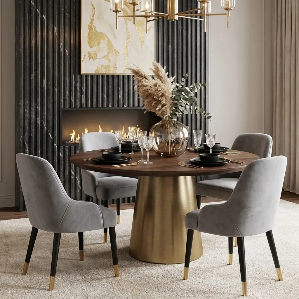 11.Gray Dining Chair