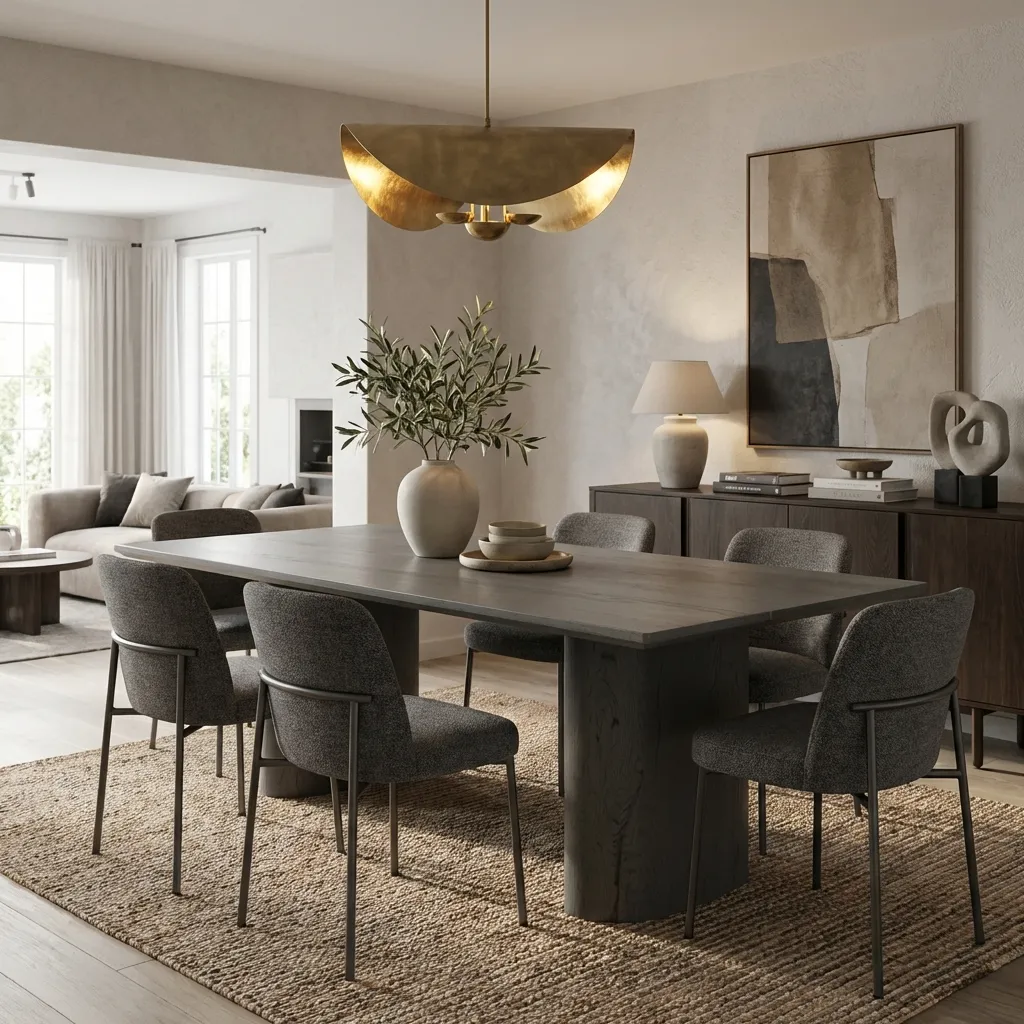 11.Gray Dining Table