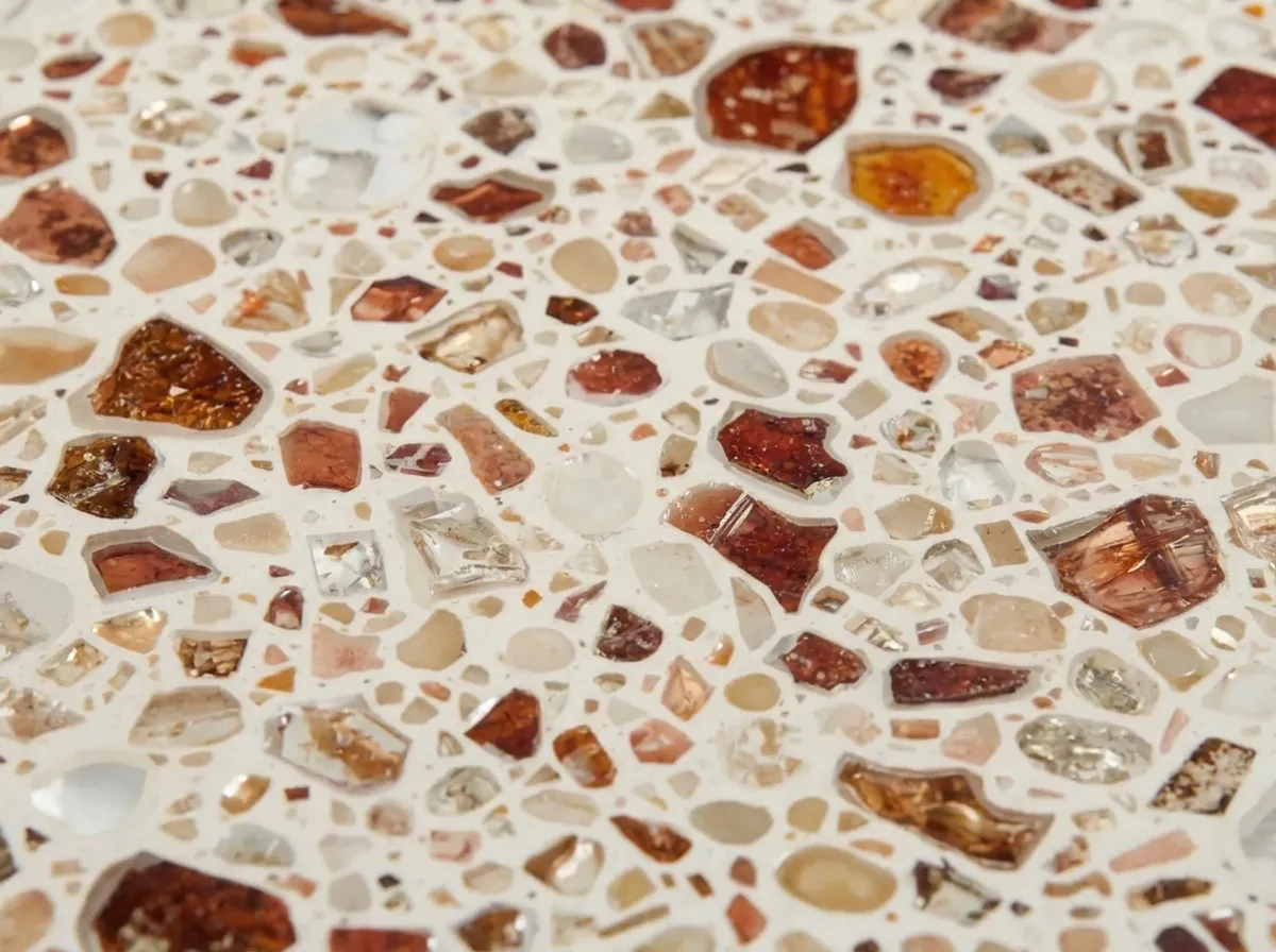 12.Glass Aggregate Terrazzo Tile