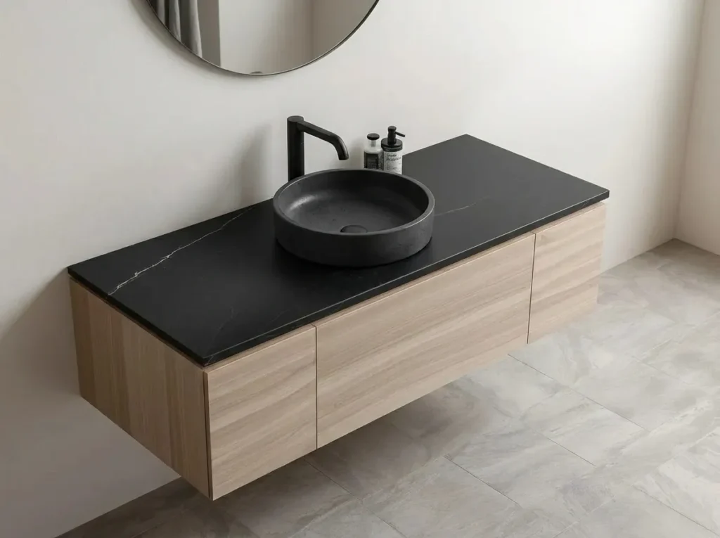12.Matte Black Tile