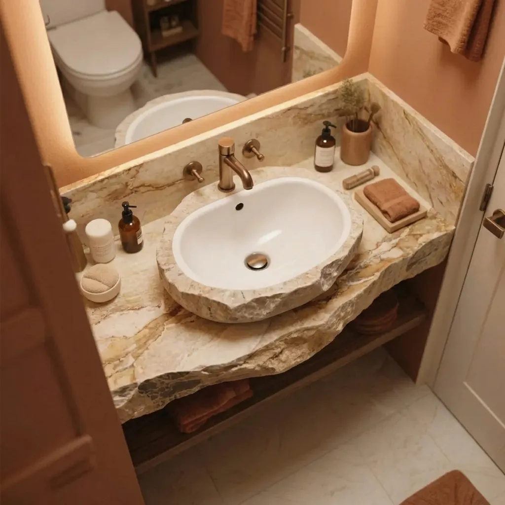12.Natural Style Bathroom Basin
