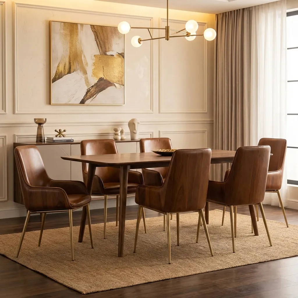 13.Brown Dining Chair