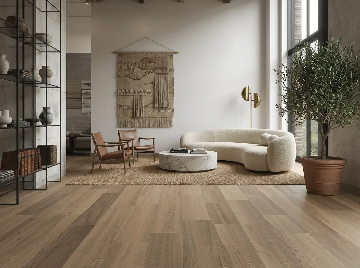 16.Wide Plank Wood Look Porcelain Tile