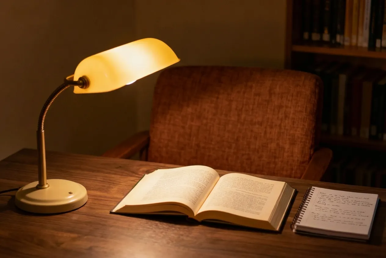 17.Desk Lamp to Assist Reading