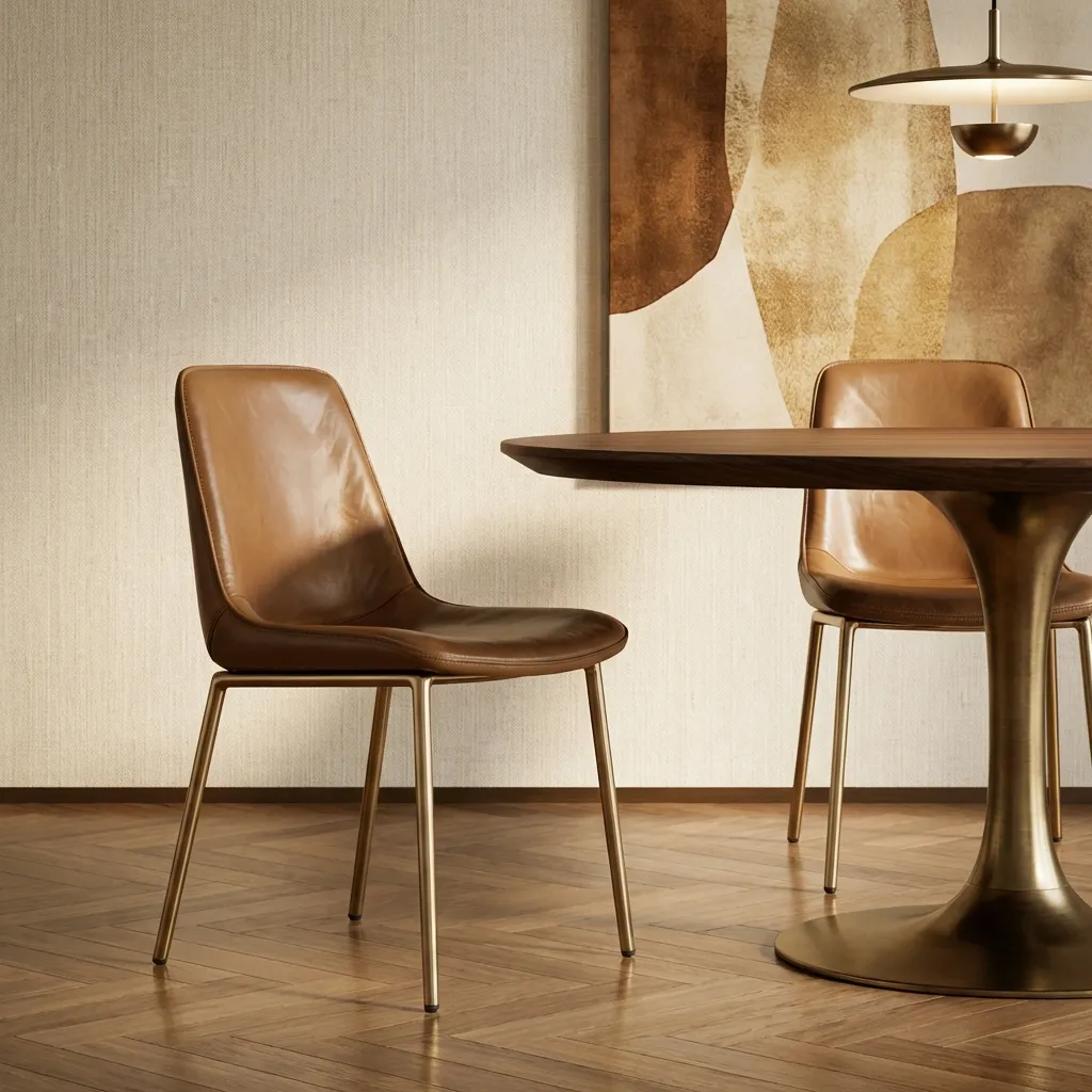 2.Leather Dining Chair