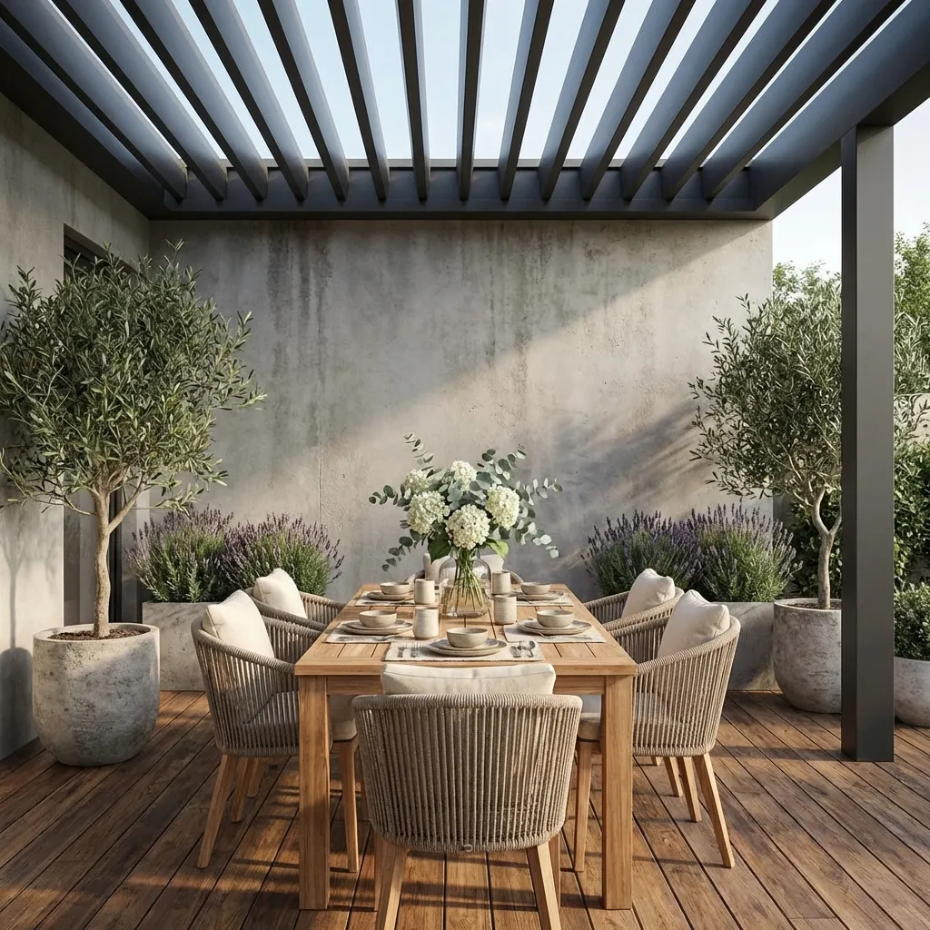 2.Louvered Pergola