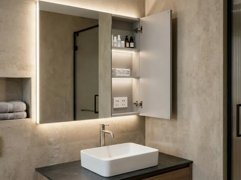 3.Bathroom Medicine Cabinet with Mirror