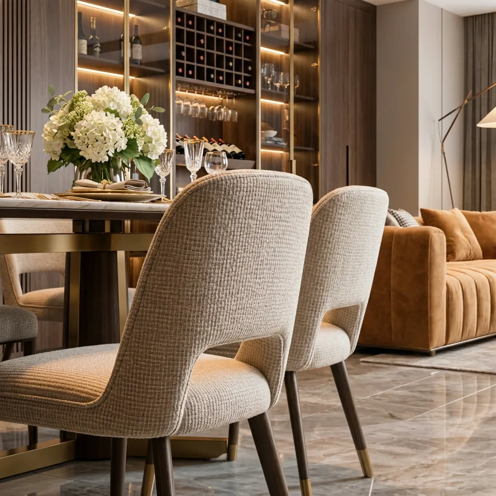 3.Fabric Dining Chair