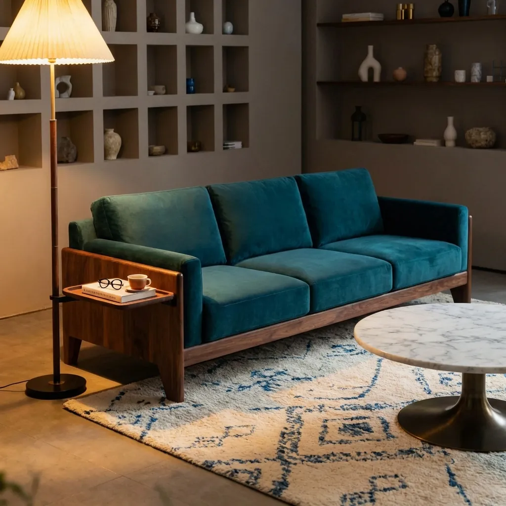 3.Floor Lamp with Table