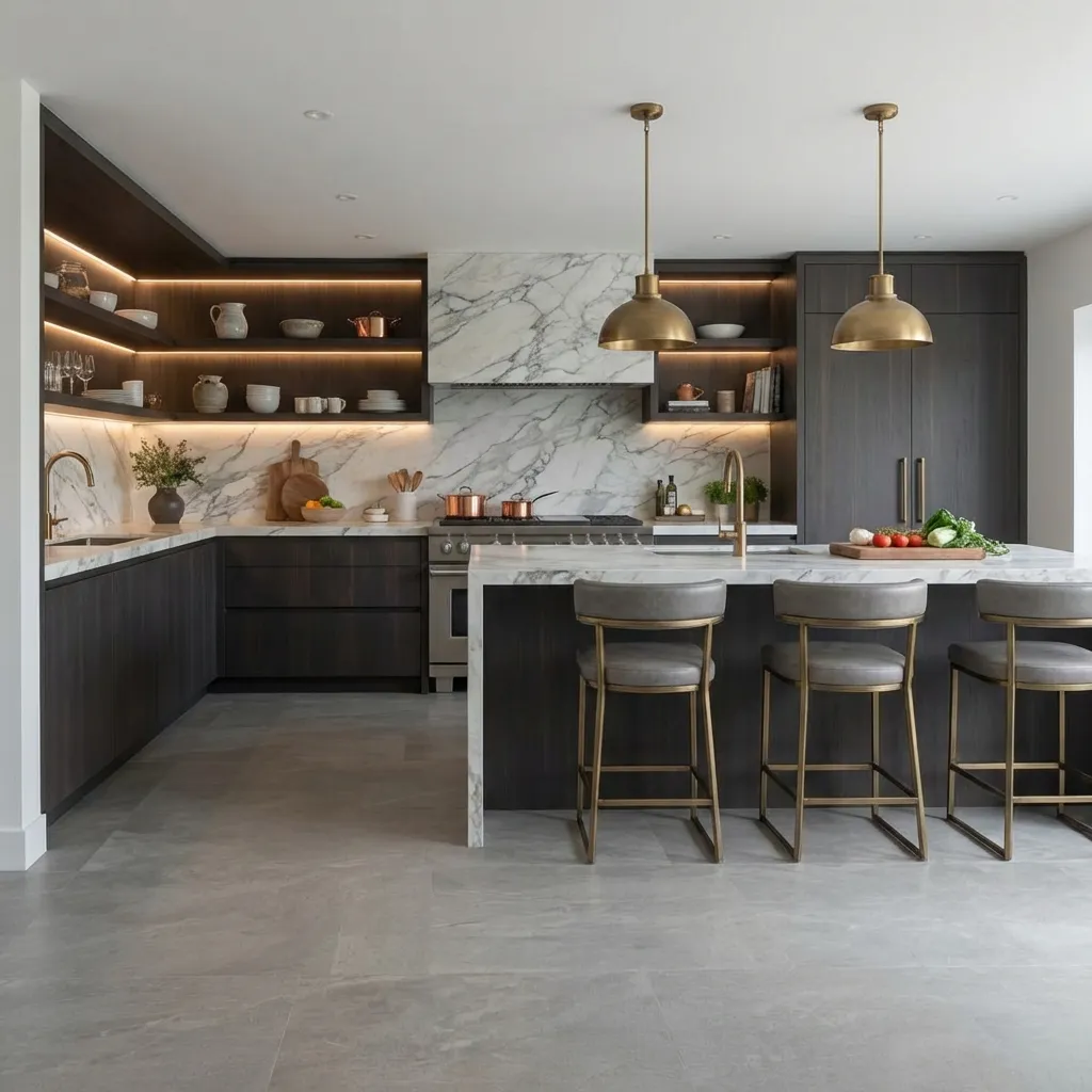 3.Kitchen Gray Tile