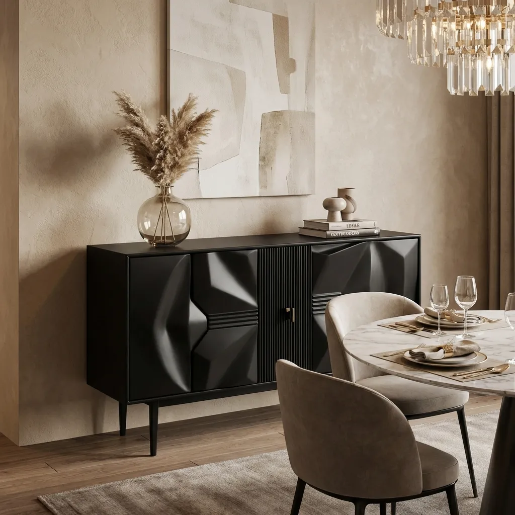 3.Metal Sideboard