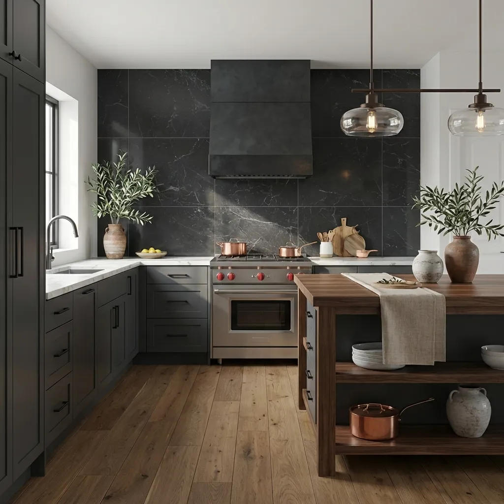 4.Black Slate Tile