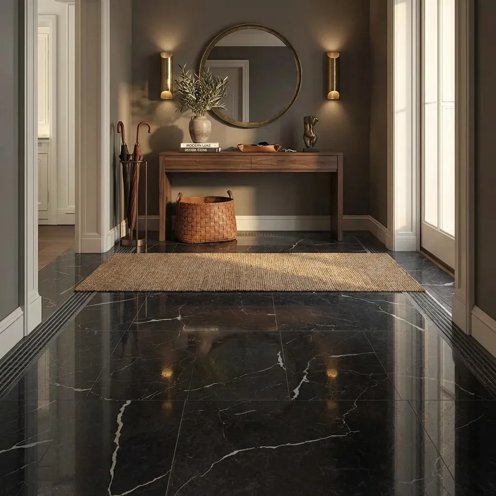 4.Entry with Black Tile