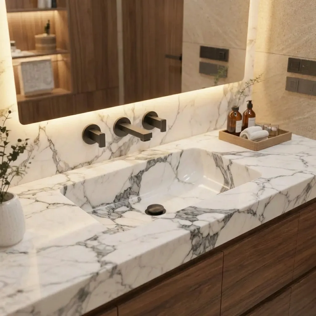 4.Stone Bathroom Basin