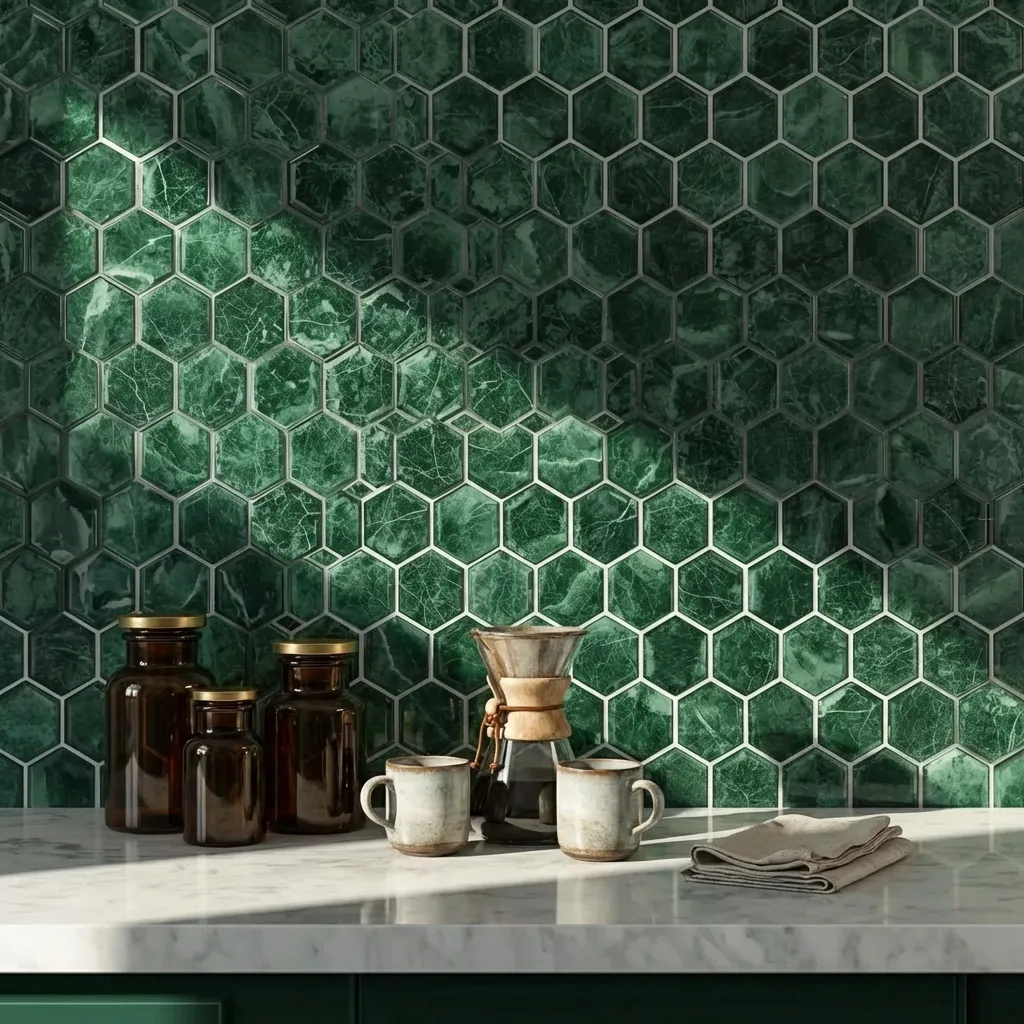 5.Green Glass Tile