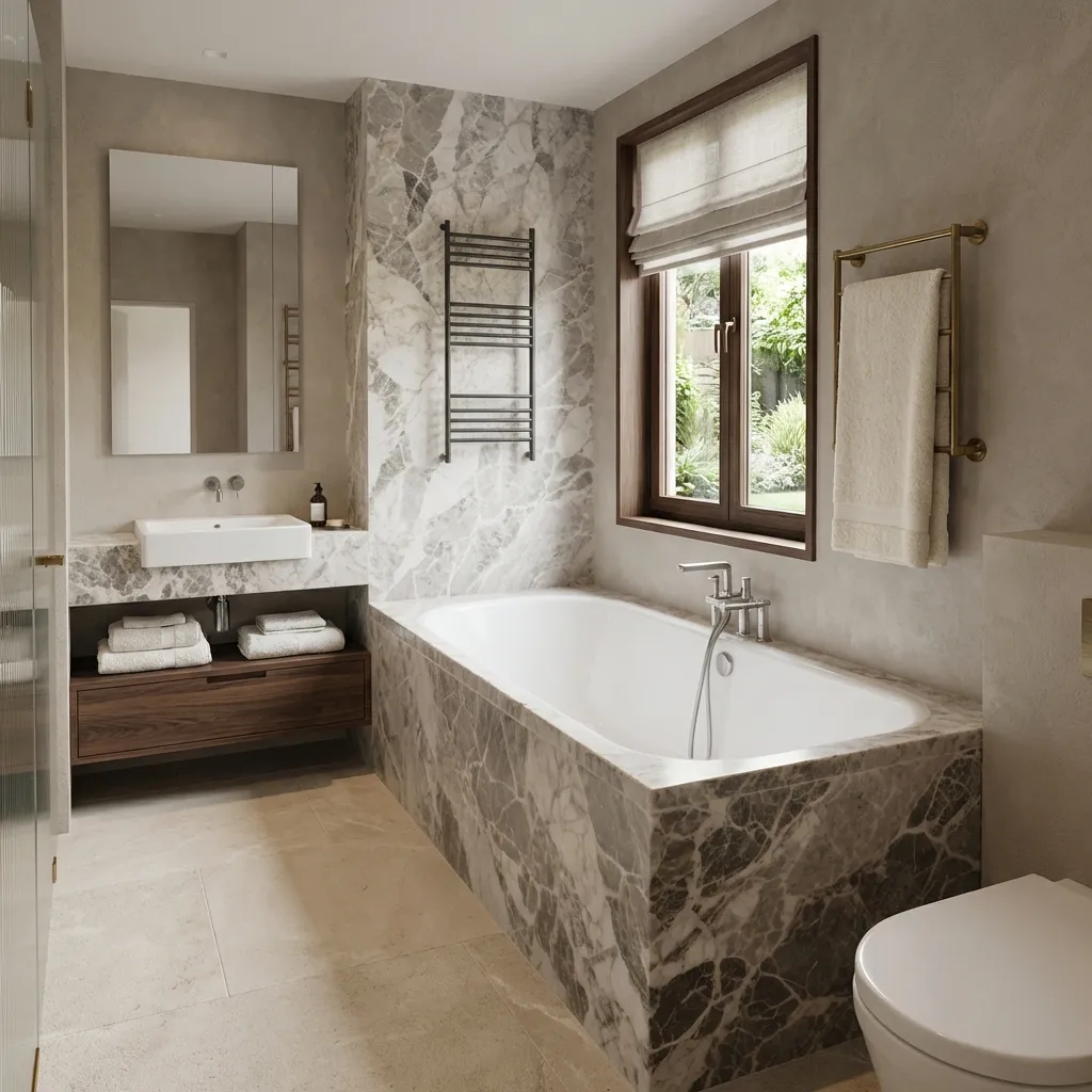 5.Stone Bathtub