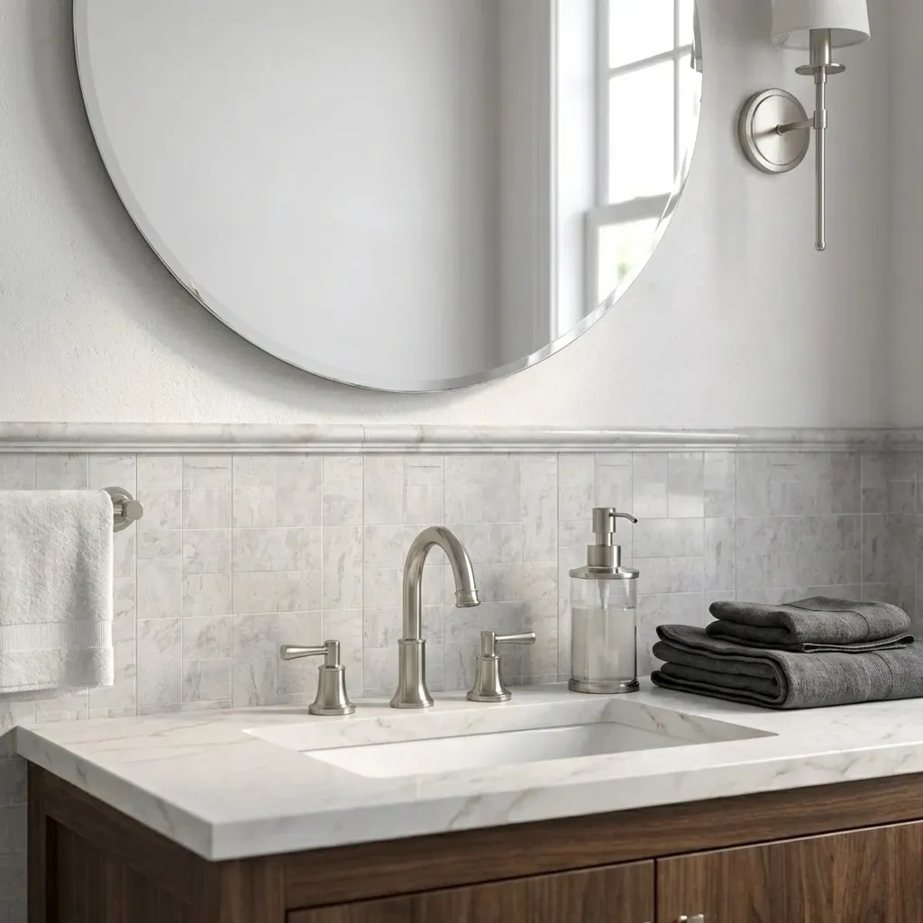 5.Vanity Backsplash Tile Photo