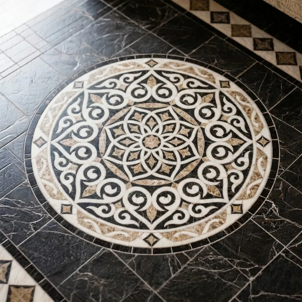 5.Waterjet Medallions for Flooring