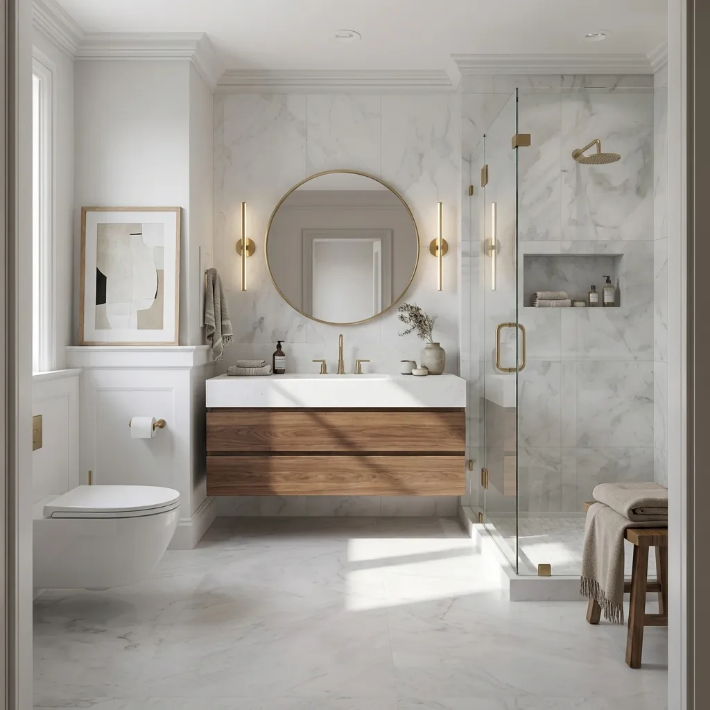 5.White Marble Tile