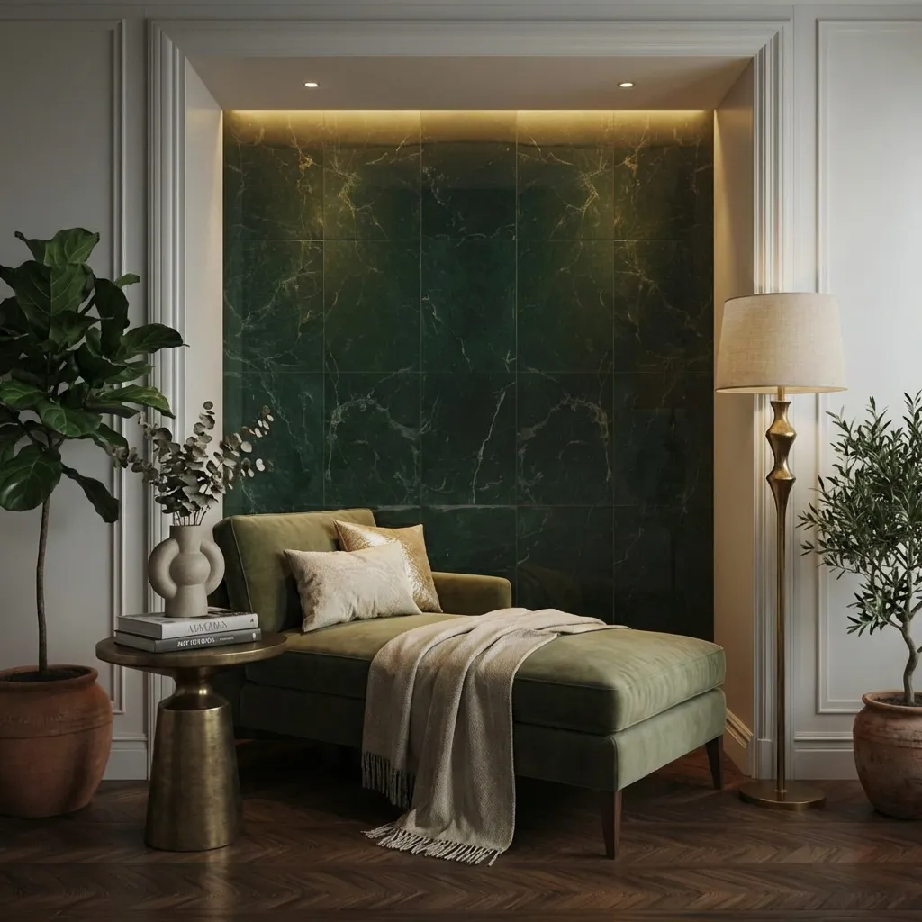 6.Green Marble Tile