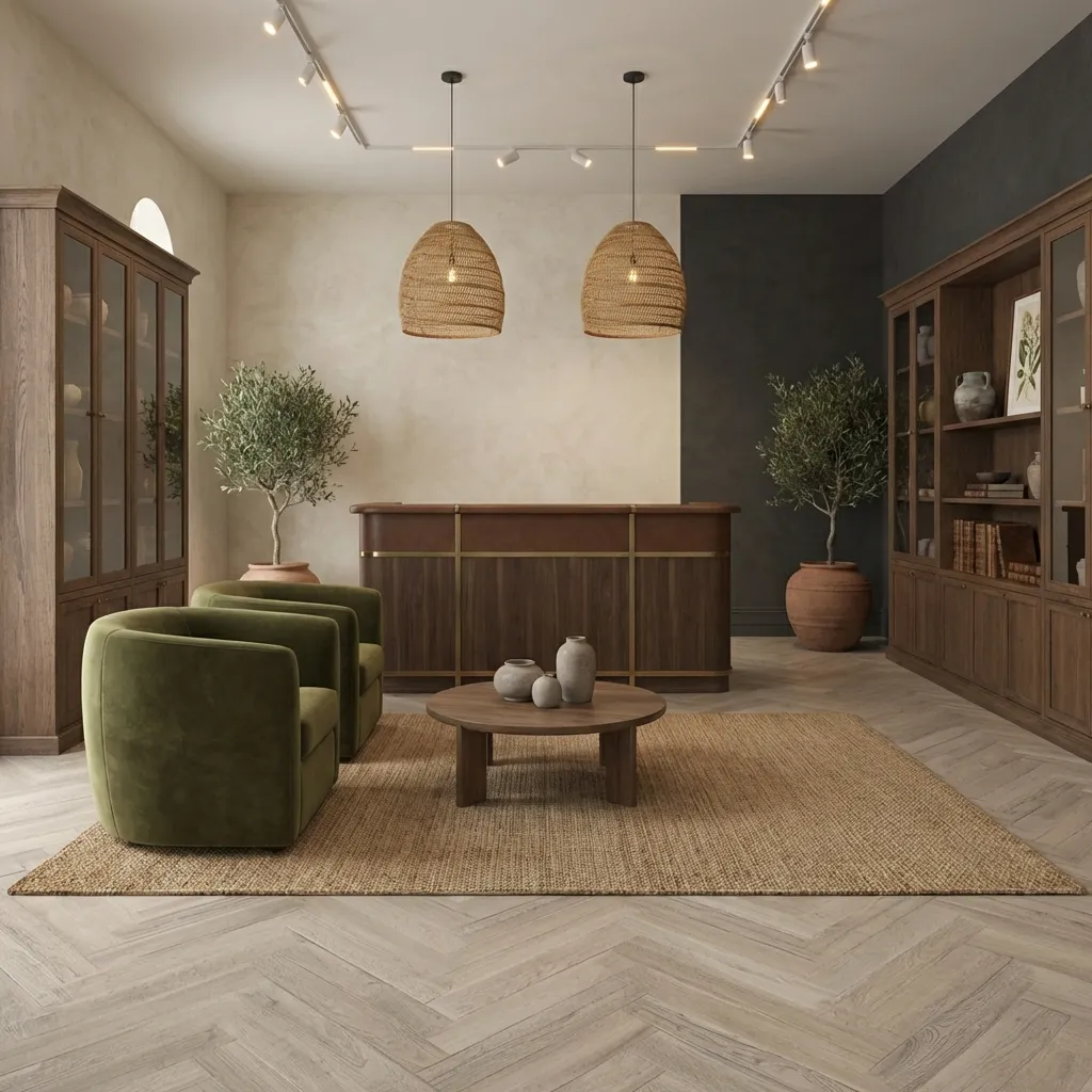 6.Retail Industry Wood Look Porcelain Tile