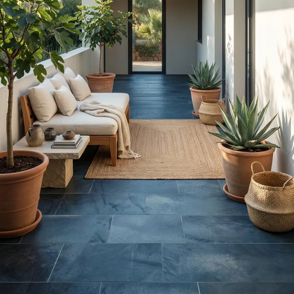 7.Blue Slate Tile