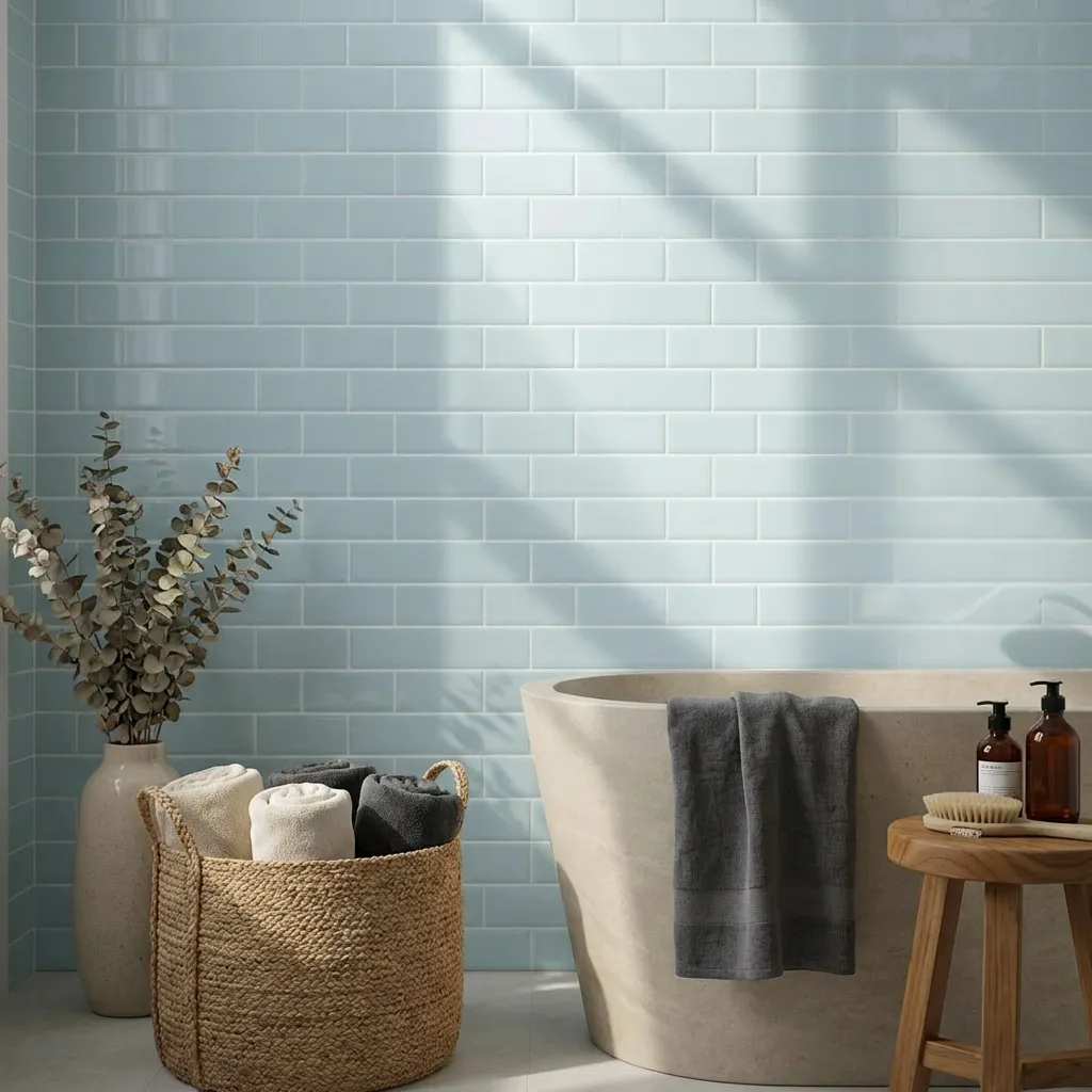 7.Blue Subway Tile