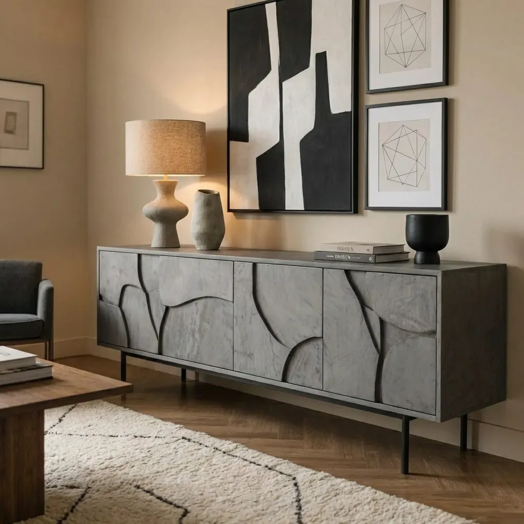 7.Grey Sideboard