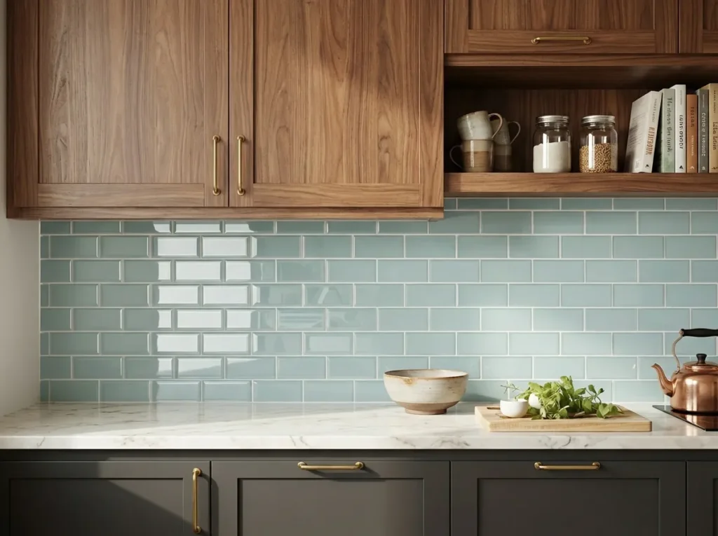 8.Glass Subway Tiles