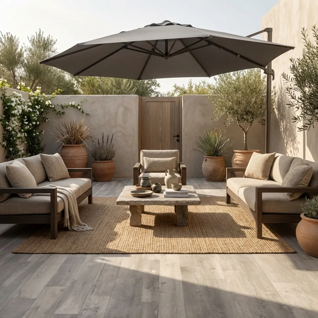 8.Outdoor Patios Wood Look Porcelain Tile