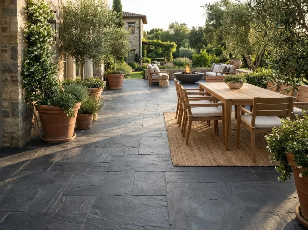 8.Patio Walkway — slate tile