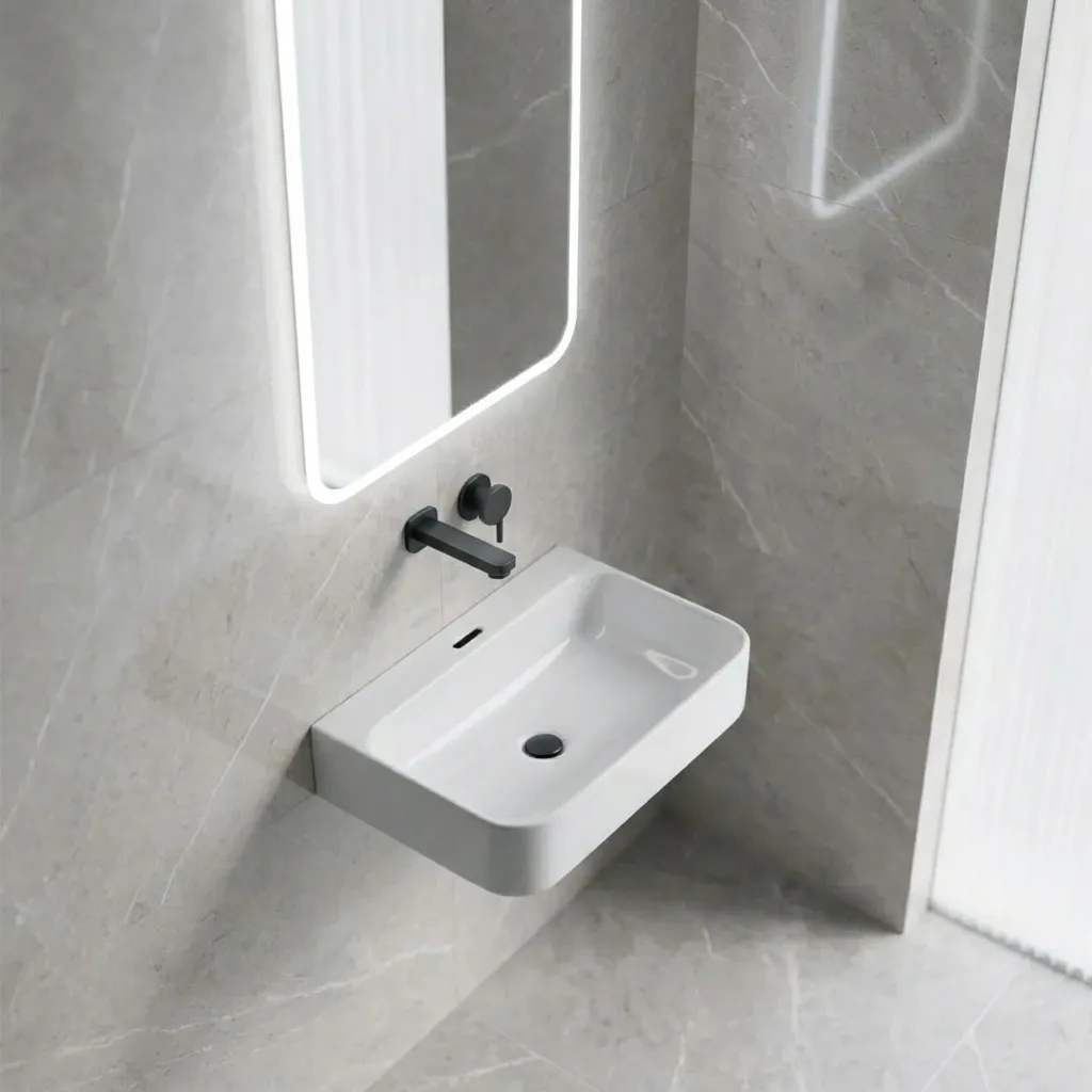 8.Wall Mounted Bathroom Bathroom Basin
