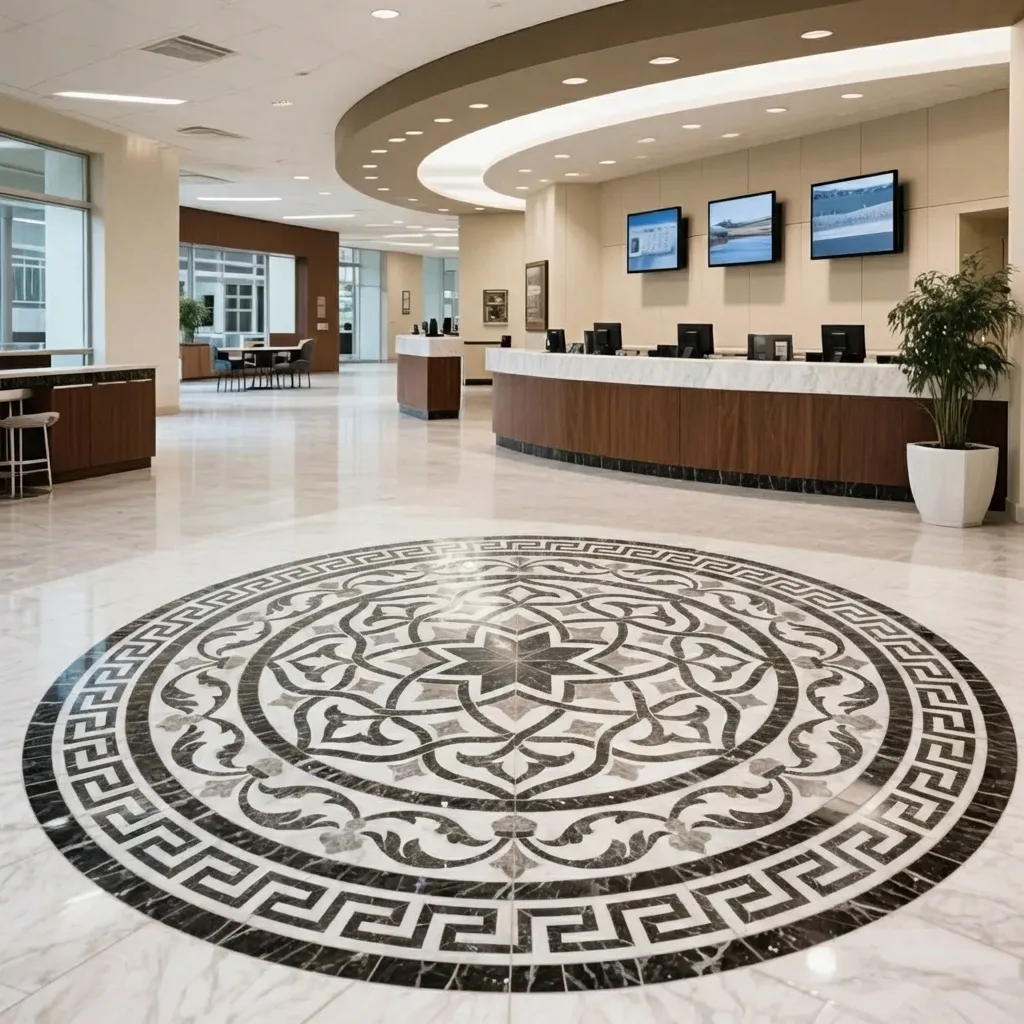 8.Waterjet Medallions for Commercial Spaces