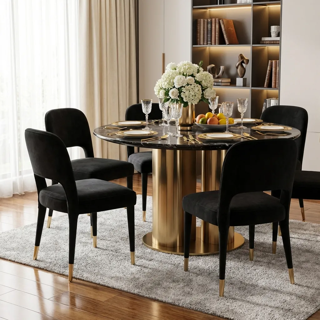 9.Black Dining Chair