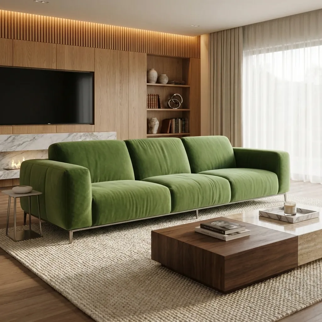 9.Green Sofa