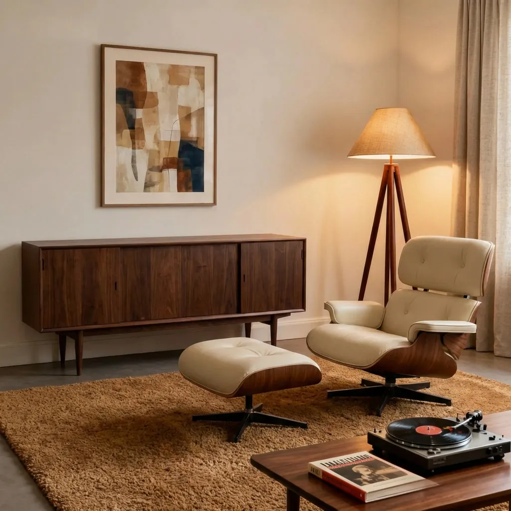 9.Mid Century Floor Lamp