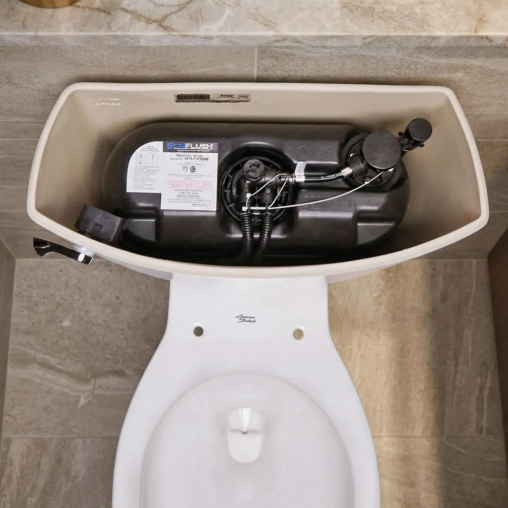 9.Pressure Assisted Flushing System Toilet