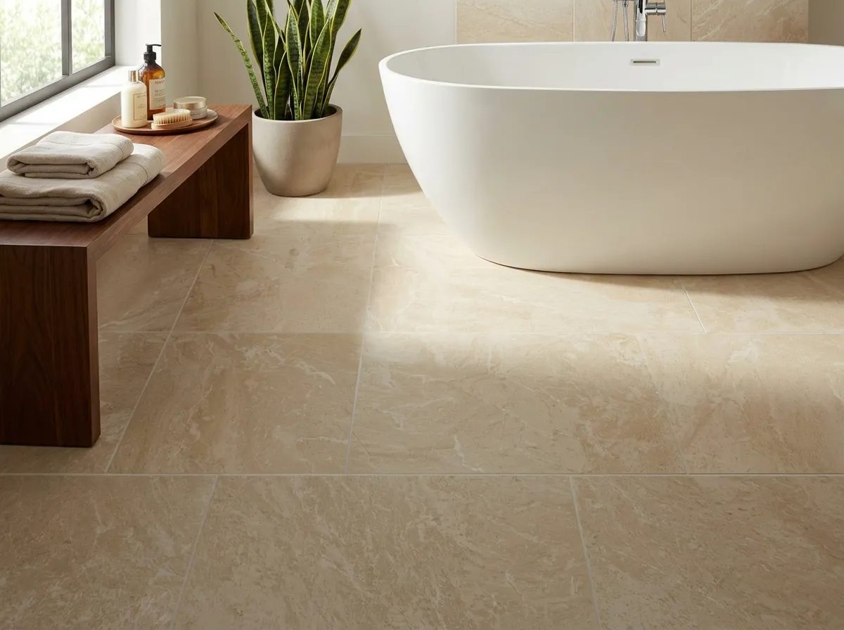 9.Stone Bathroom Tile