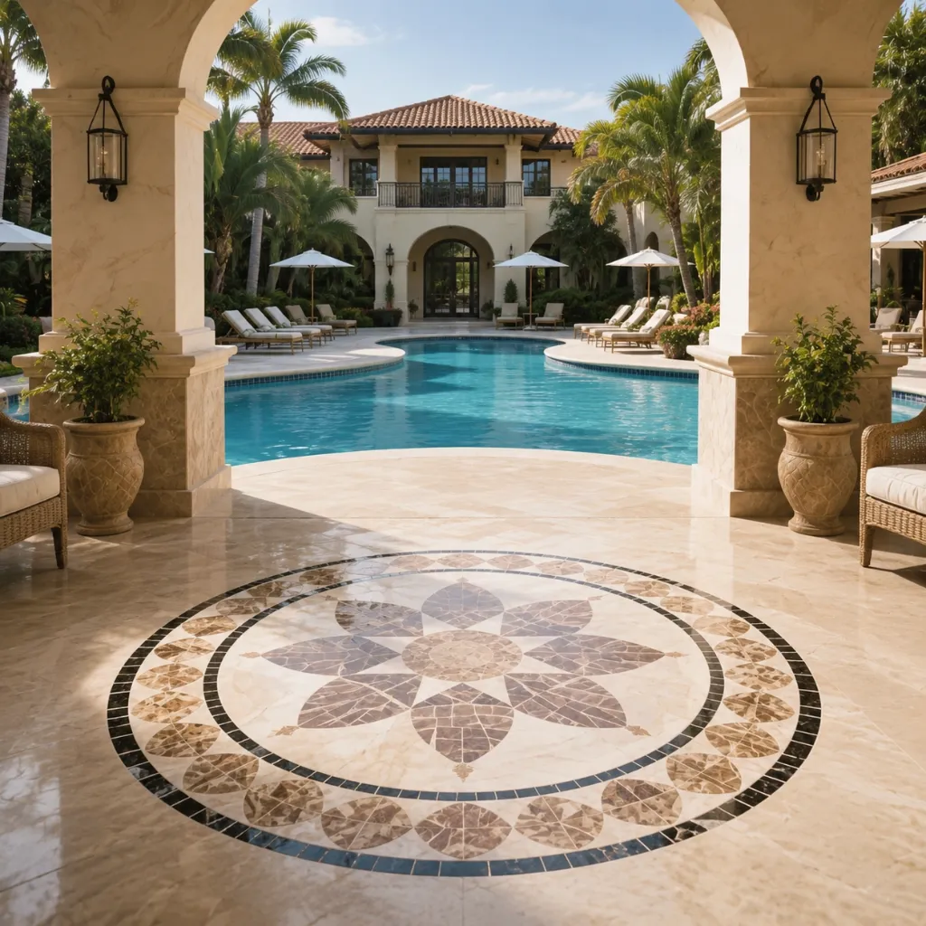 Waterjet Medallion for Villa Idea-6