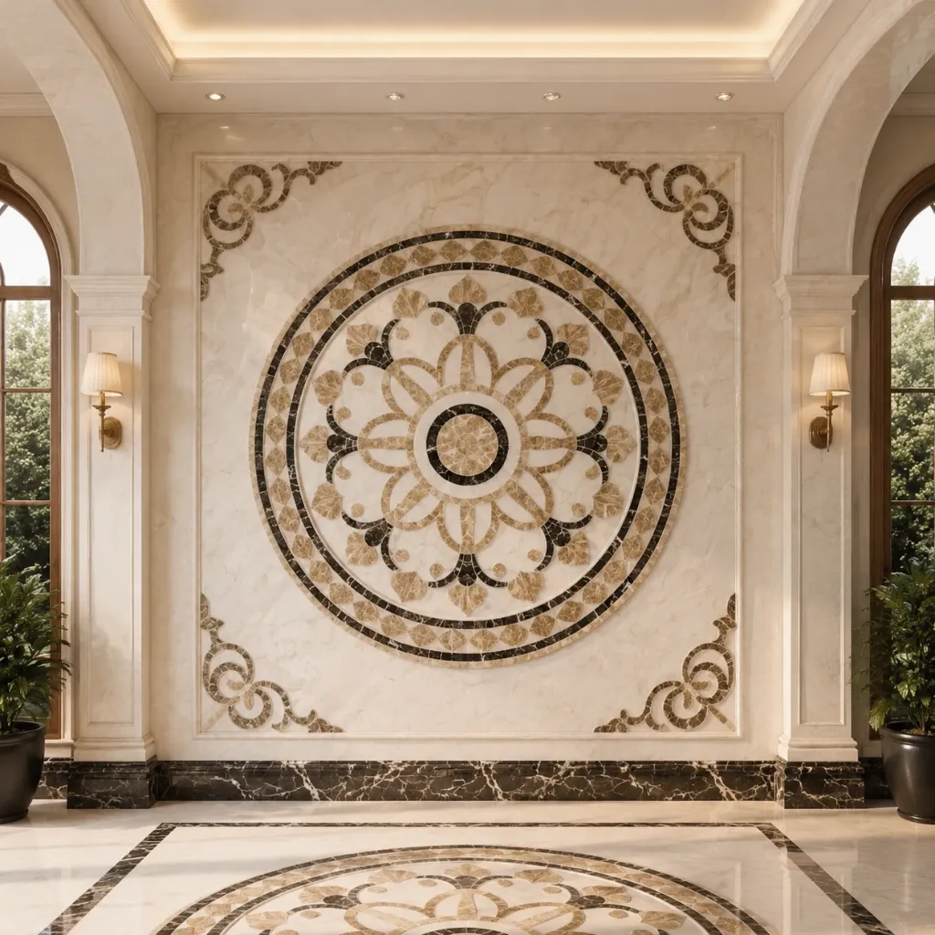 Waterjet Medallion for Villa Idea-9